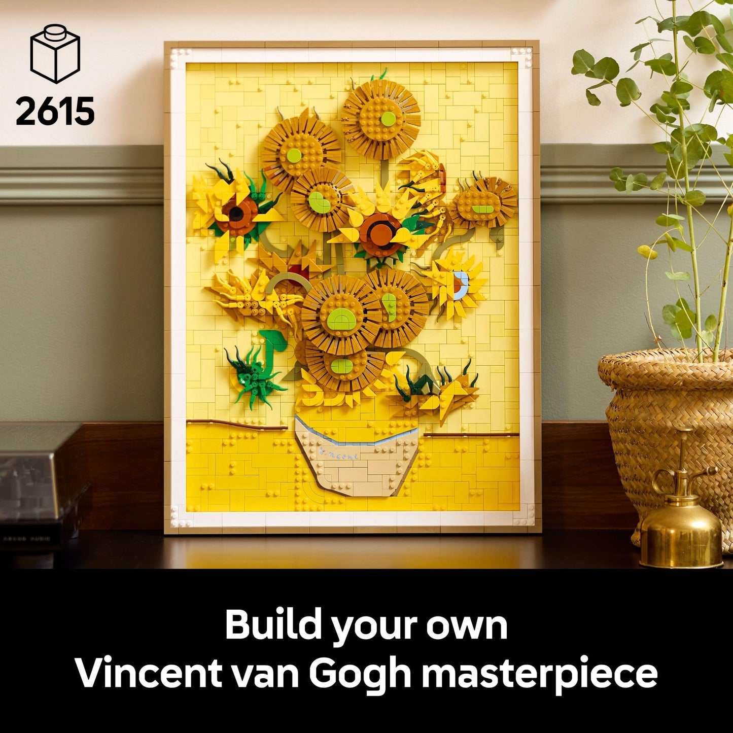 LEGO Art Vincent Van Gogh – Sunflowers Building Set for Adults - Home Decor Idea - Brick Built Painting - Gift for Birthdays - 31215 LEGO