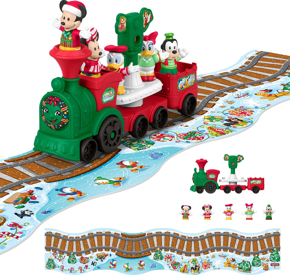 Fisher-Price Little People Disney Jr Musical Christmas Train Toy
