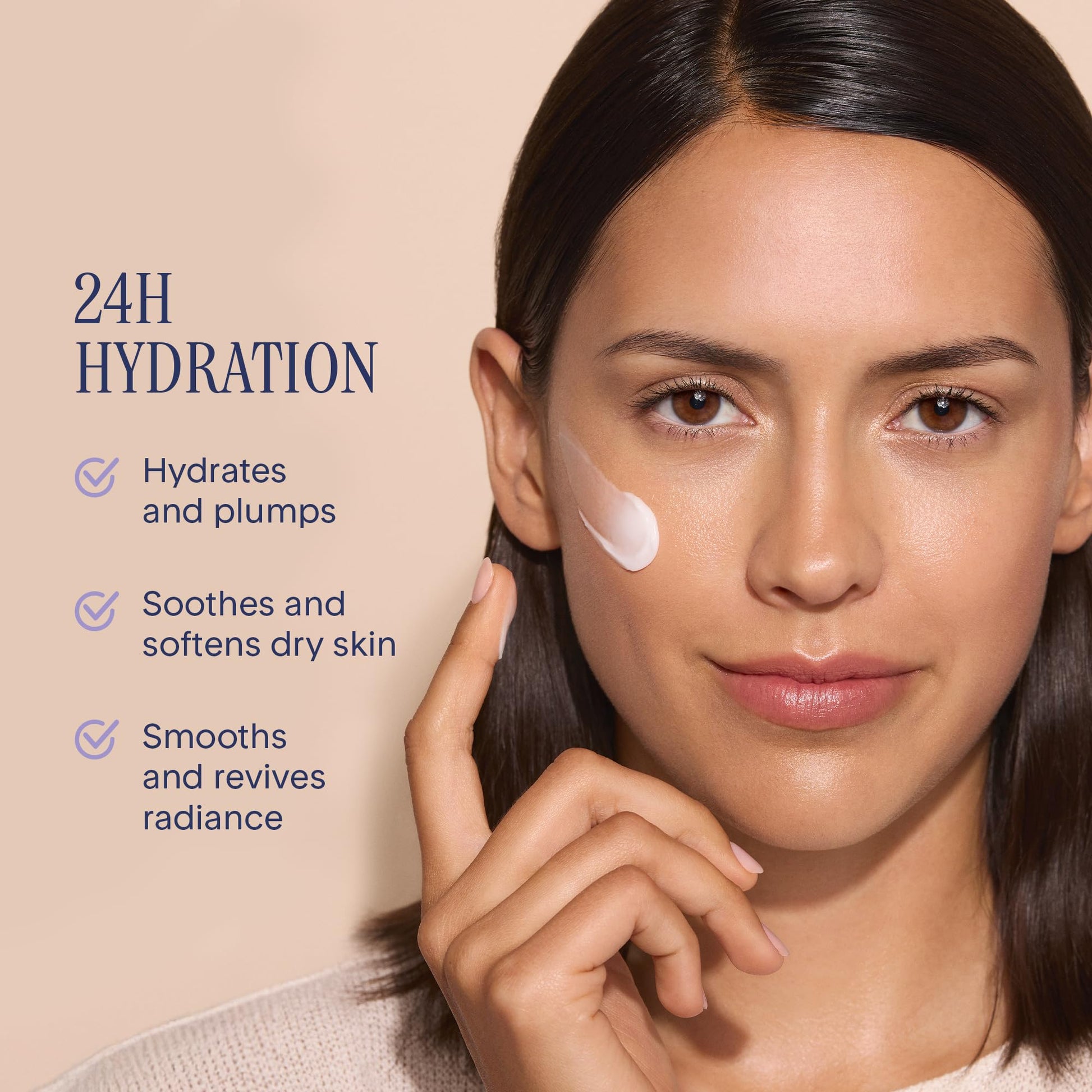 Marcelle Moisture Cream with Hyaluronic Acid, Vegan, Cruelty-Free, Clean Formula, Non-Comedogenic, Fragrance-Free, Paraben-Free, Mineral Oil-Free, Hypoallergenic, 50 mL MARCELLE