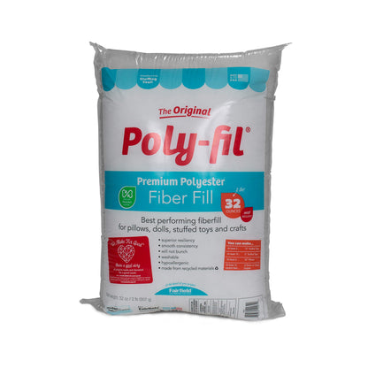 Poly-Fil PF-32 Premium Fiber Fill 32 Ounce Bag, Poly-Fil