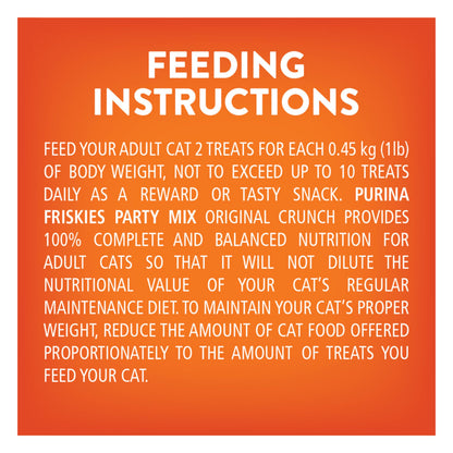 Friskies Party Mix Cat Treats, Original Crunch Chicken 510g (3 Pack) Friskies