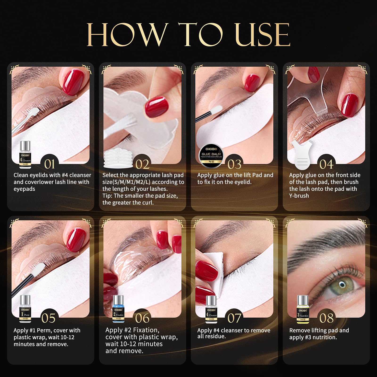 Lash Lift & Brow Lamination Kit 2-in-1, Professional DIY Eyelash Perm for Home Use & Salon, Long-Lasting Curl Effect Up to 8 Weeks - Easy Application - Available at All In One Marketplace Canada
