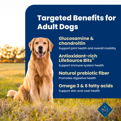 Blue Buffalo Life Protection Formula Adult Dry Dog Food, Helps Build and Maintain Strong Muscles, Made with Natural Ingredients, Fish & Brown Rice Recipe, 11.7kg/26lbs Bag