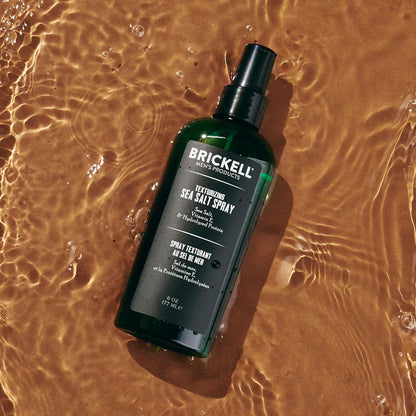 Brickell Men's Texturizing Sea Salt Spray for Men, Natural & Organic, Alcohol-Free, For a Beach or Surfer Hair Style, 177 mL - Available at All In One Marketplace Canada