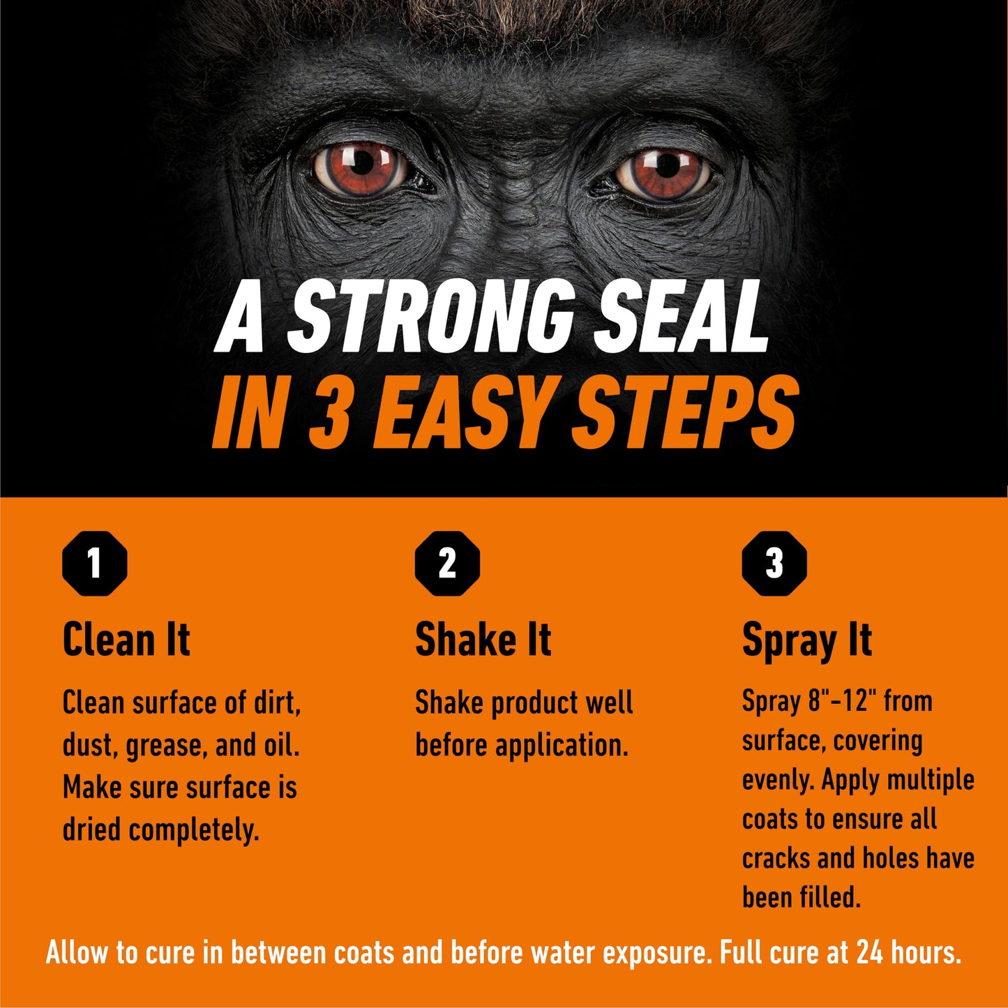 Gorilla Waterproof Patch & Seal Spray, Flexible Rubberized Coating, Seals Out Water Air & Moisture, Stops & Prevents Leaks, Clear, 14oz/396g, (Pack of 1) 🍁 All In One Marketplace Canada