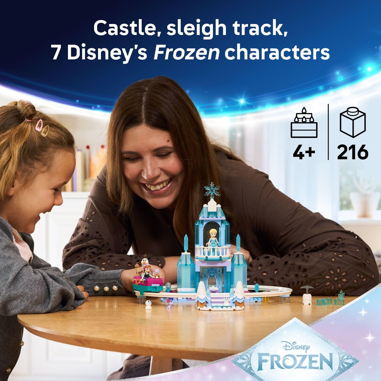 LEGO Disney Frozen Elsa’s Ice Castle & Snow Ride Adventure Building Toy - Frozen Toys for Girls & Boys, Ages 4+ - Disney Gift for Kids - 43281 LEGO