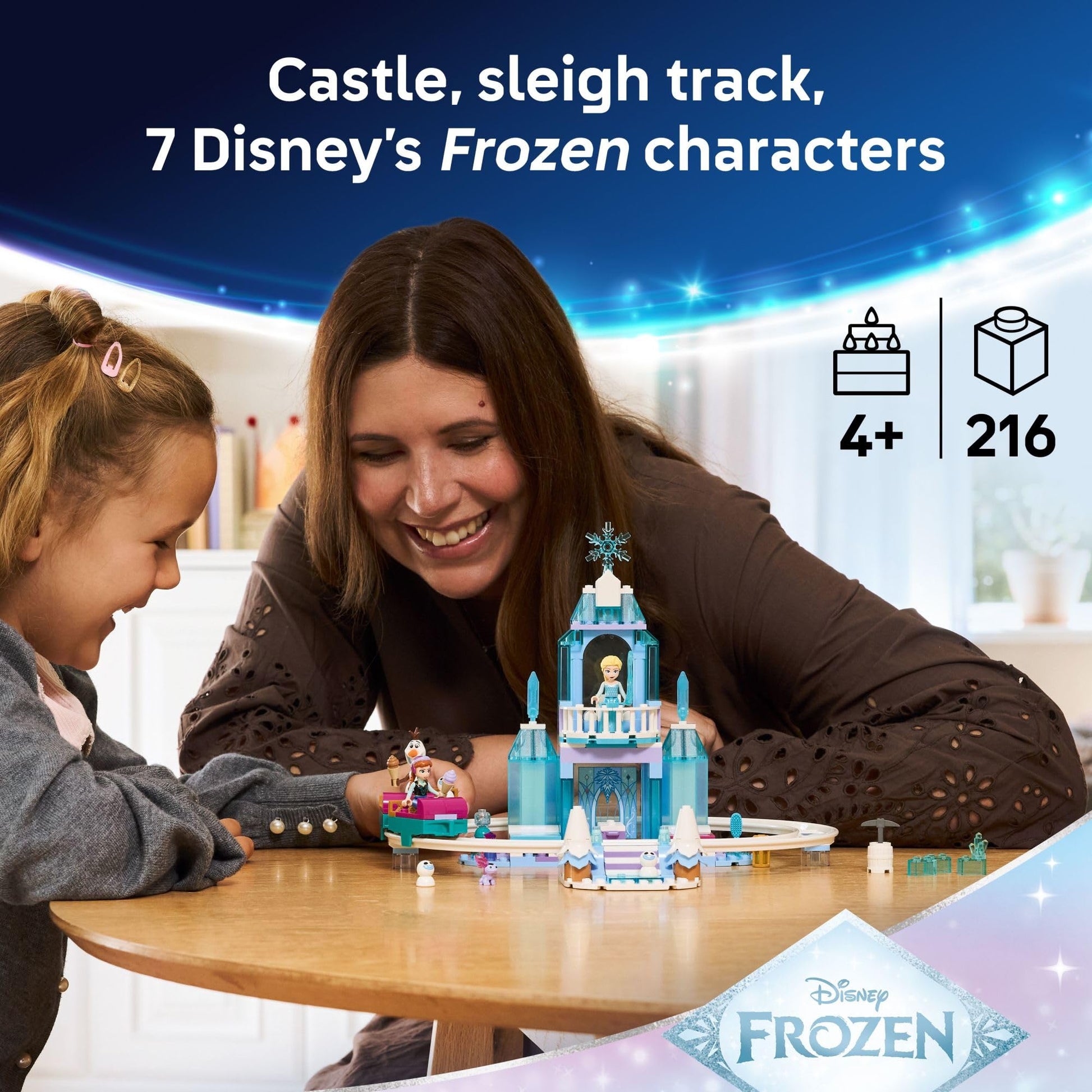 LEGO Disney Frozen Elsa’s Ice Castle & Snow Ride Adventure Building Toy - Frozen Toys for Girls & Boys, Ages 4+ - Disney Gift for Kids - 43281 LEGO