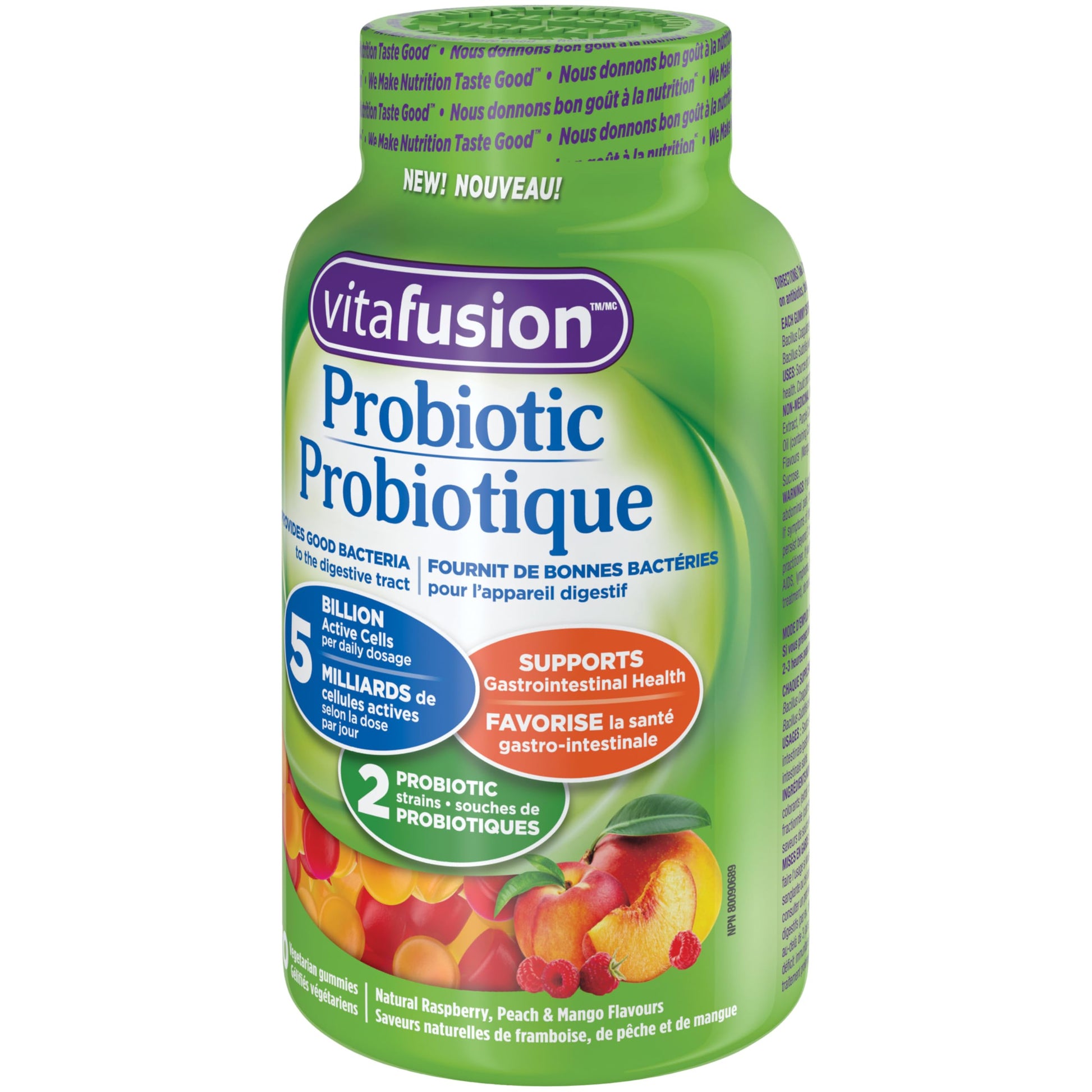 Vitafusion Probiotic Gummies - Provides Good Bacteria to the Digestive Tract, 5 Billion Active Cells, 2 Probiotic Strains, Supports Gastrointestinal Health, 35-Day Supply - 70 Count Vitafusion store