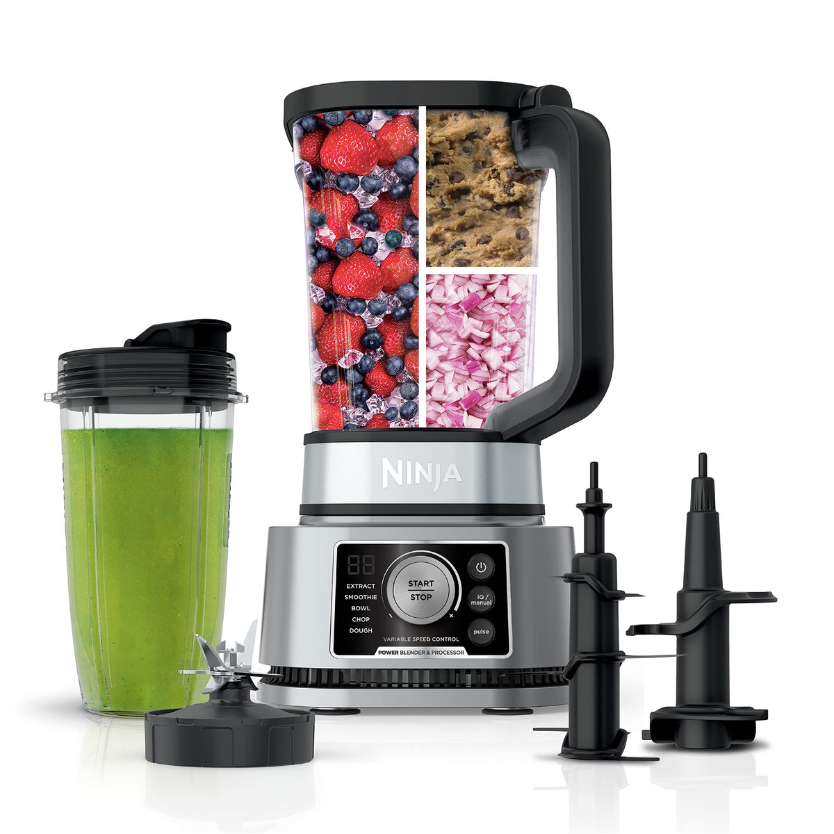 Ninja Foodi Power Blender & Food Processor, SS300C, 1200W, 72oz/2.1L