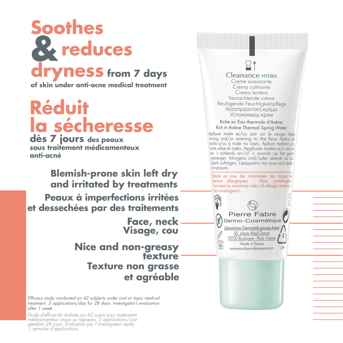 Eau Thermale Avene Cleanance Hydra Soothing Rich Moisturizer, 40 ml