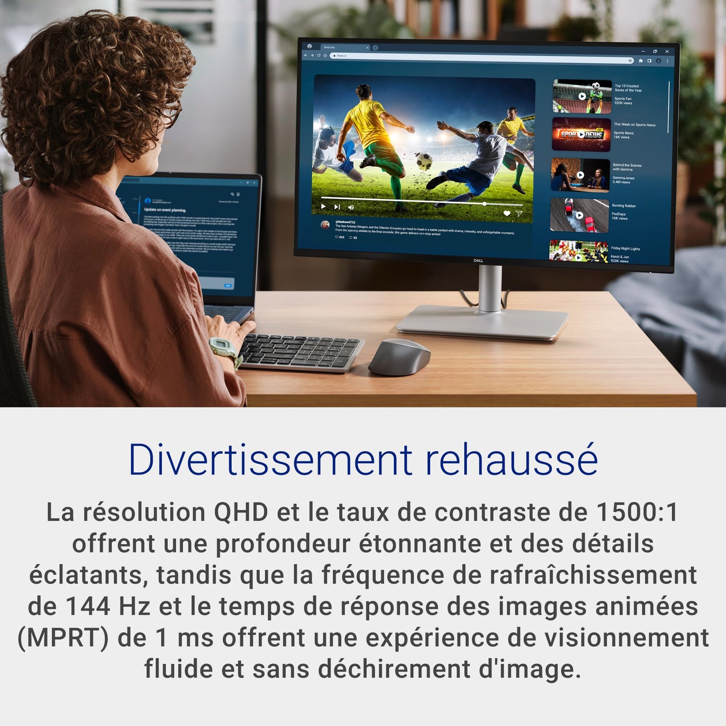 Dell 27 Plus QHD Monitor - S2725DSM, QHD IPS Panel, 144Hz, 1ms, FreeSync 🍁 All In One Marketplace Canada