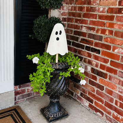 Pancartes de jardin fantômes en métal pour Halloween Mud Pie, 24 po, 20 po