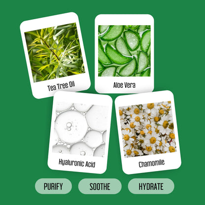 Tea Tree Eyelid Wipes – 100 Tea Tree Oil Eye Wipes for People with Dry Eyes & Allergies – Gentle Eyelid Cleanser with Hyaluronic Acid – Individually Wrapped & Biodegradable - Available at All In One Marketplace Canada