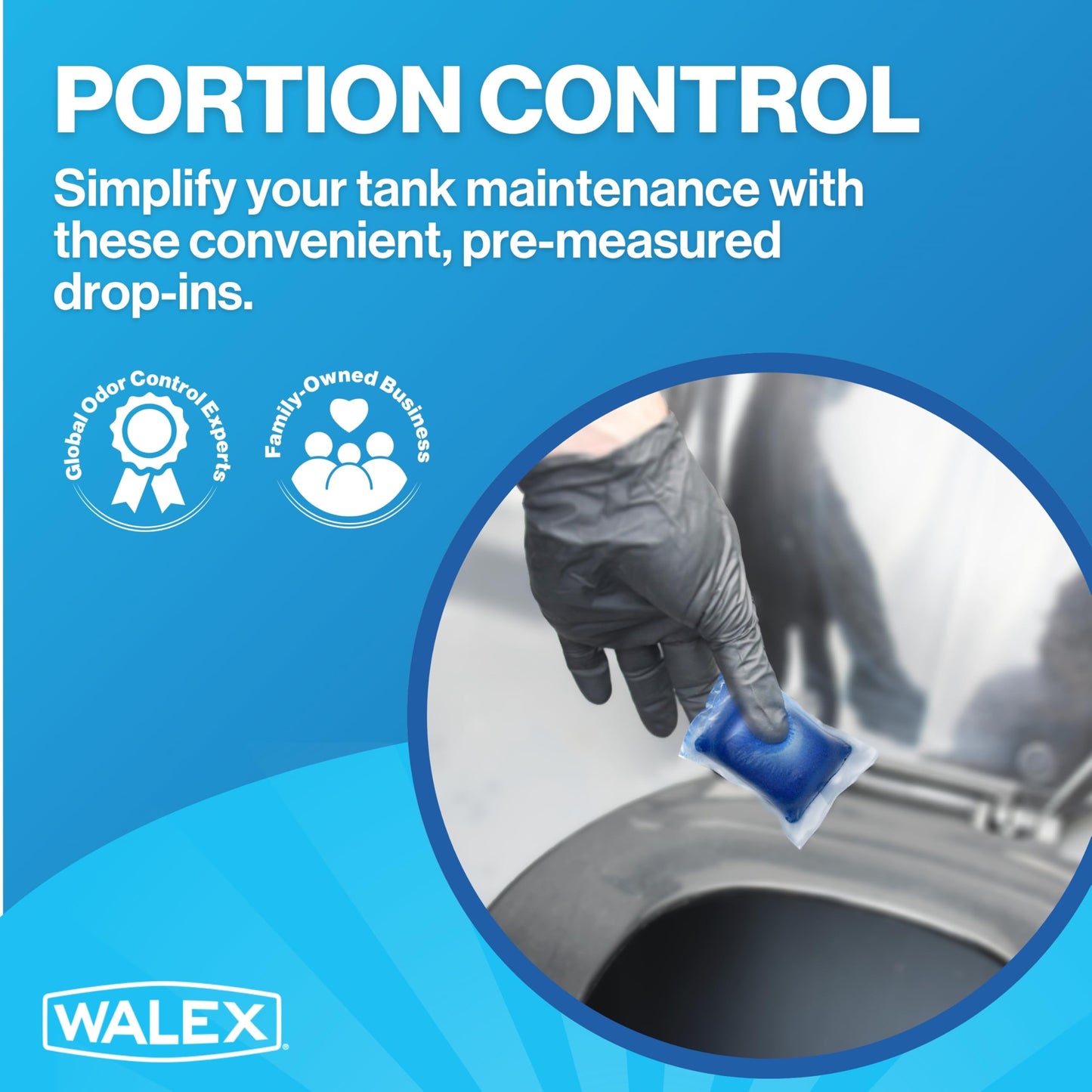 Walex PPSGBG Porta-Pak Commercial Holding Tank Deodorizer Drop-Ins, Sunglow Scent (Pack of 50) 🍁 All In One Marketplace Canada