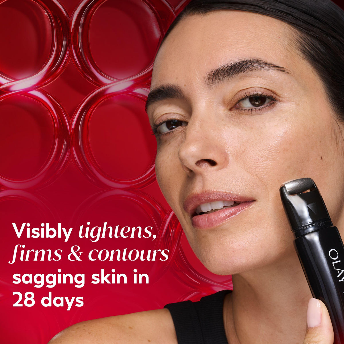 Olay Regenerist Neck and Face Roller, Neck Cream for Tightening and Firming, Anti-Aging Moisturizer for Women, Fragrance-Free, Anti-Wrinkle serum, Face Lift Cream with Hexa-Repair, NAD+, 50 mL