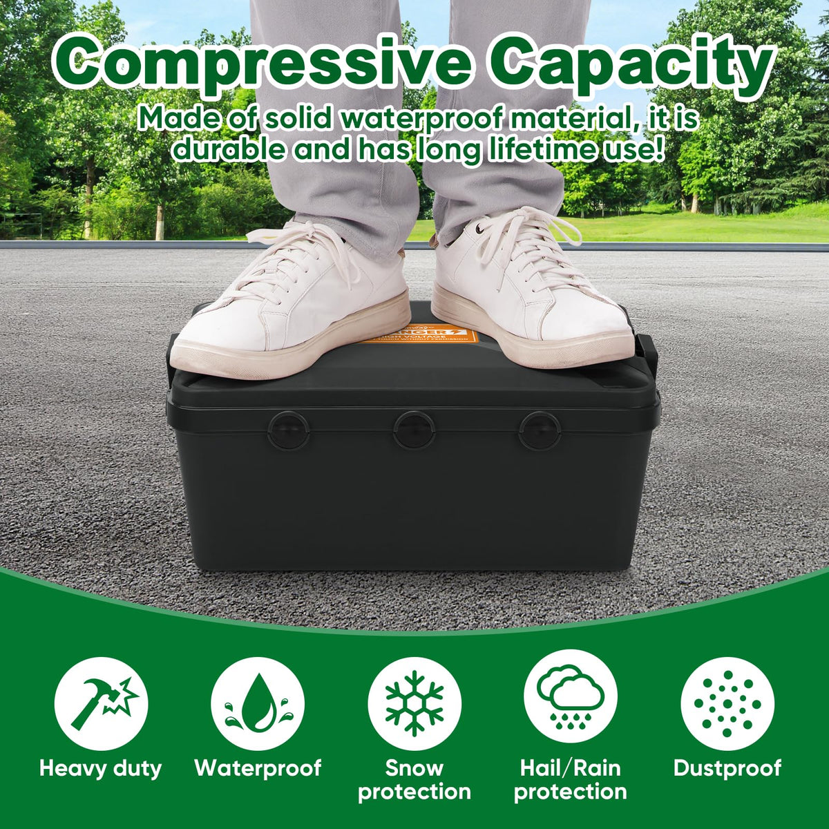 BlumWay Large Outdoor Electrical Box, IP54 Waterproof Box, 12.5x8.5x5 inch 🍁 All In One Marketplace Canada