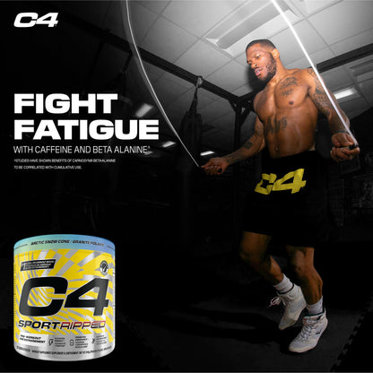 Cellucor C4 Ripped Thermogenic Pre Workout Powder - Informed-Choice Certified Preworkout Energy & Fat Metabolism - Artic Snow Cone, 30 Servings - Available at All In One Marketplace Canada