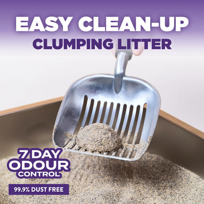 Arm & Hammer Slide Clumping Cat Litter, Multi-Cat Clay, Effortless Clean, 7-Day Odour Control, Dust-Free, Low-Tracking, Rock-Hard Clumps, Baking Soda Power, 12.7 kg