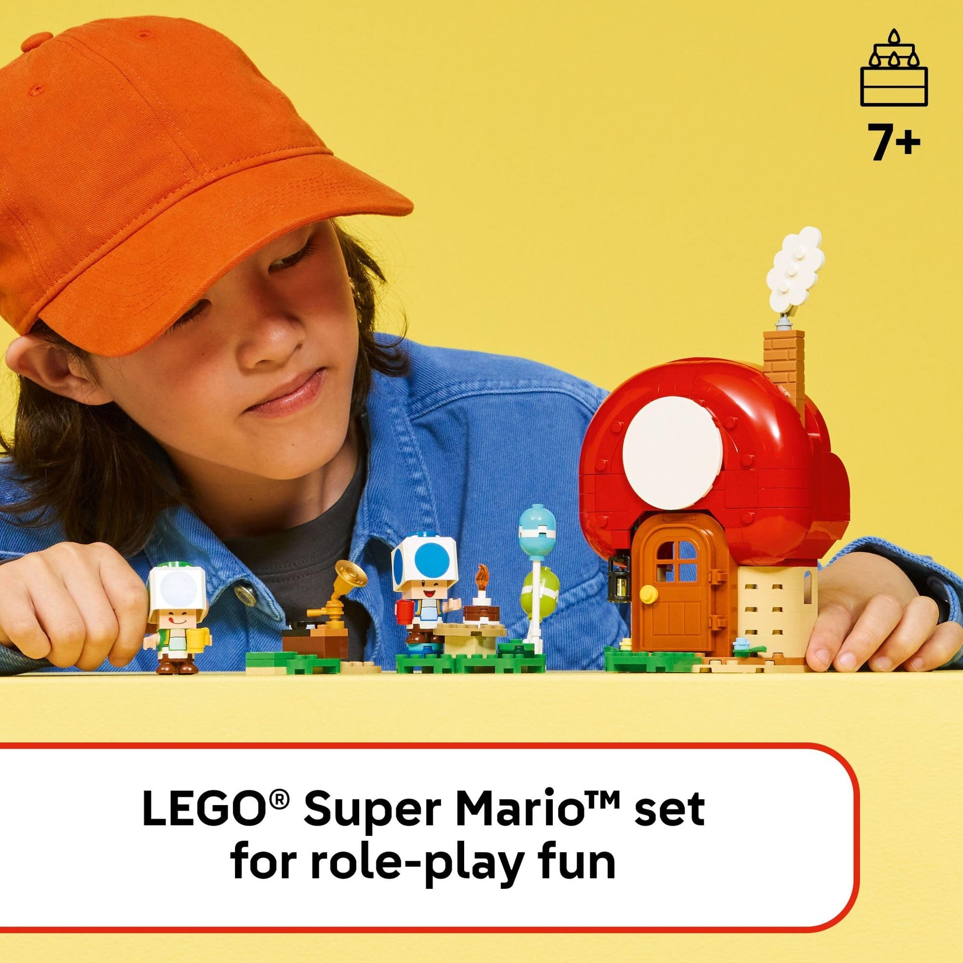 LEGO Super Mario Party at Toad’s House Building Toy - Pretend Play Set for Boys & Girls, Ages 7+ - Kids Building Blocks with Digital Action & 2 Toad Toy Figures - Gift Idea for Birthdays - 72041 LEGO