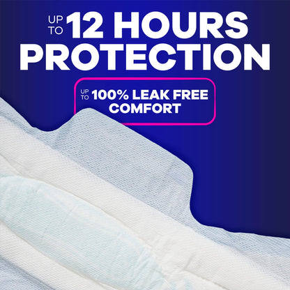 ALWAYS MAXI OVERNIGHT PADS WITH WINGS, SIZE 5, EXTRA HEAVY OVERNIGHT, UNSCENTED, 72 COUNT TOTAL (PACK OF 3)