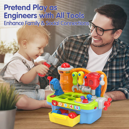 Toys for 1+ Year Old Baby Toys 12-18 Months Development, 9 in 1 Multifunction Music Light Workbench,Baby Boy Girl Toys Toddler Toys 1-2 Year Old Boy Gifts Educational Christmas Basket Stuffers 🍁 All In One Marketplace Canada