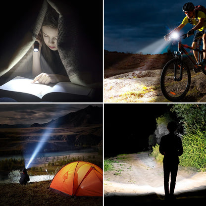 Blukar LED Rechargeable Flashlight 2 Pack, Super Bright Small Handheld Flashlights- Zoomable, Adjustable Brightness, Long Lasting Flash Light, Waterproof Pocket Size Torch Light for Emergency, Camping