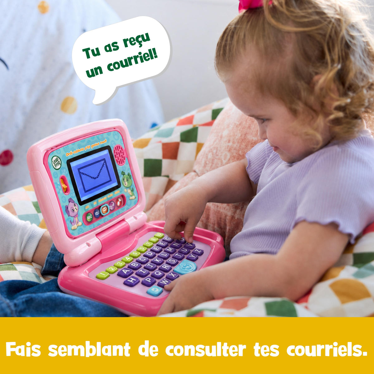 Leapfrog 2-in-1 LeapTop Touch Pink (French Version)