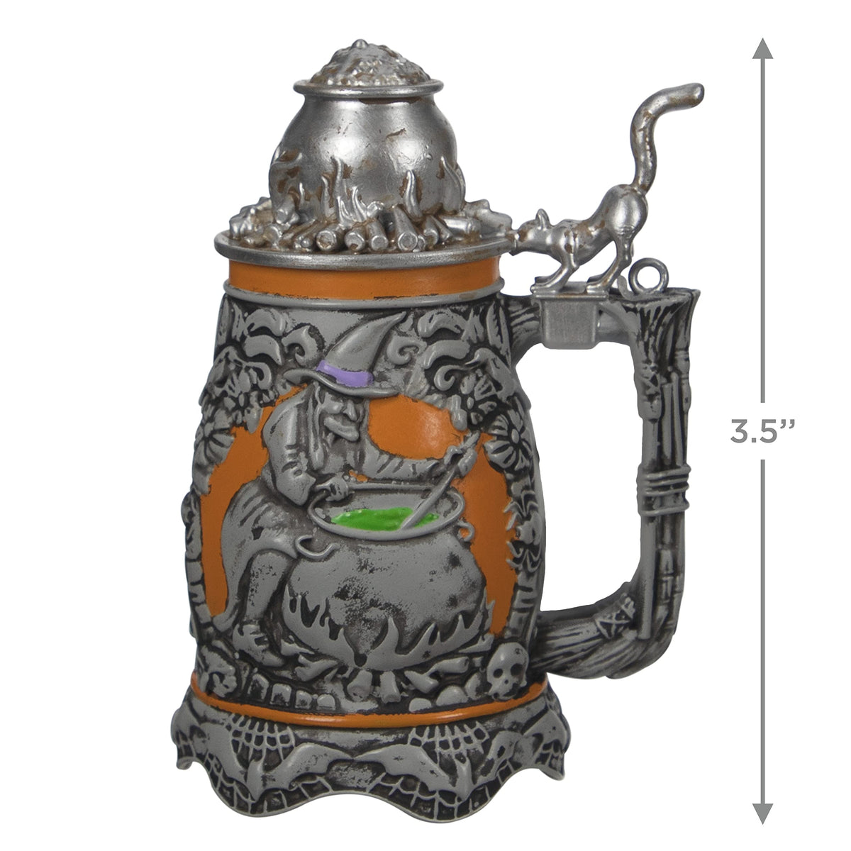 Hallmark Keepsake Christmas Ornament 2022 Year-Dated, Hoppy Halloween Beer Stein (1799QFO5316)