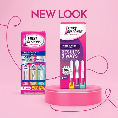First Response Triple Check - Pregnancy Test Kit - Test 3 Ways- Over 99% Accurate - Analog (2 Count) - Digital (1 Count) - 3 Tests - Available at All In One Marketplace Canada