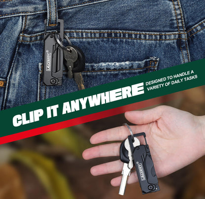 Gifts for Men - Stocking Stuffers for Men, Keychain EDC - Camping Essentials with 1.8inch Blade, Small Multitool - Christmas Birthday Fathers Day Mens Gift Ideas - Camping Stocking Stuffers 🍁 All In One Marketplace Canada