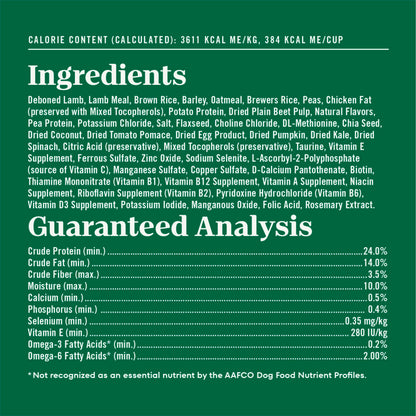 Nutro Natural Choice Adult Dry Dog Food, Lamb Flavour, 2.27kg Nutro