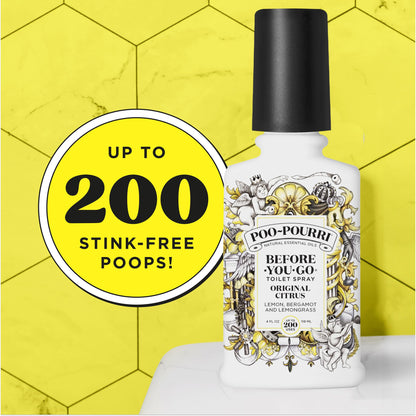 Poo-Pourri Before-You- go Toilet Spray, 4 Oz, Original Citrus