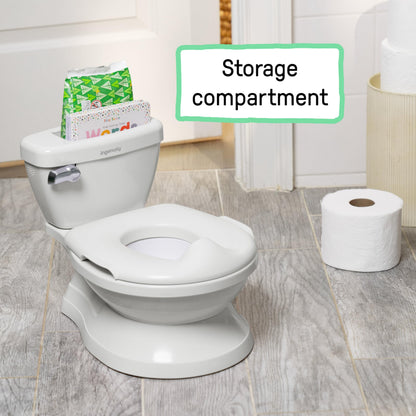 Summer by Ingenuity My Size Potty Pro in White, Infant Potty Training Toilet, Lifelike Flushing Sound, For Ages 18 Months, Up to 50 Pounds