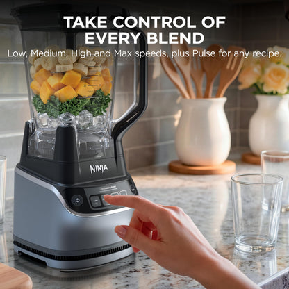 Ninja UltraCrush Pro Kitchen System, 1500W, Silver, BP401C, 72oz/2.1L Ninja