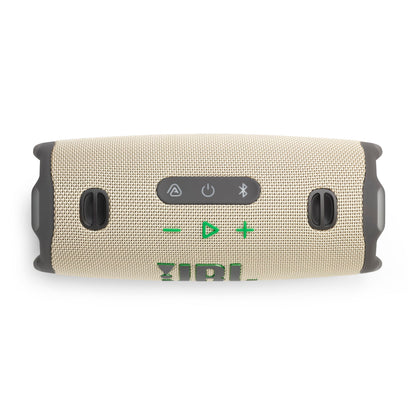 JBL Charge 6 - Portable Waterproof & Drop-Proof Bluetooth Speaker, Bold Pro Sound with AI Sound Boost, 28Hrs of Playtime, Built-in powerbank & Comes with a Sturdy/Removable Carrying Strap (Sand)