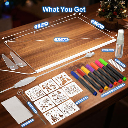 17" LED Drawing Board for Kids, Birthday Gifts for Girls Ages 3-12+ Years 🍁 All In One Marketplace Canada