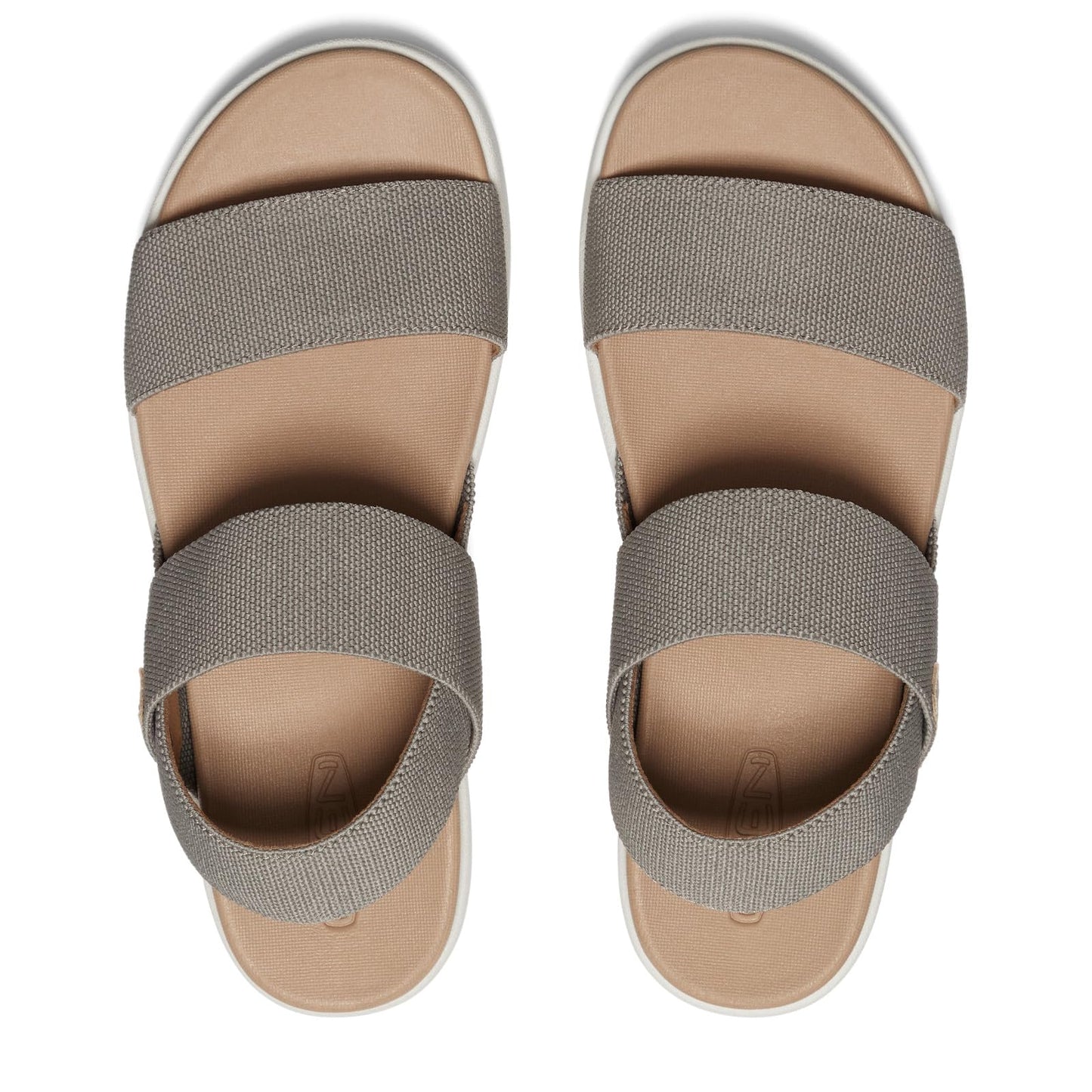 KEEN Women's Elle Backstrap Casual Platform Open Toe Wedge Sandals, Brindle/Birch, 8 KEEN