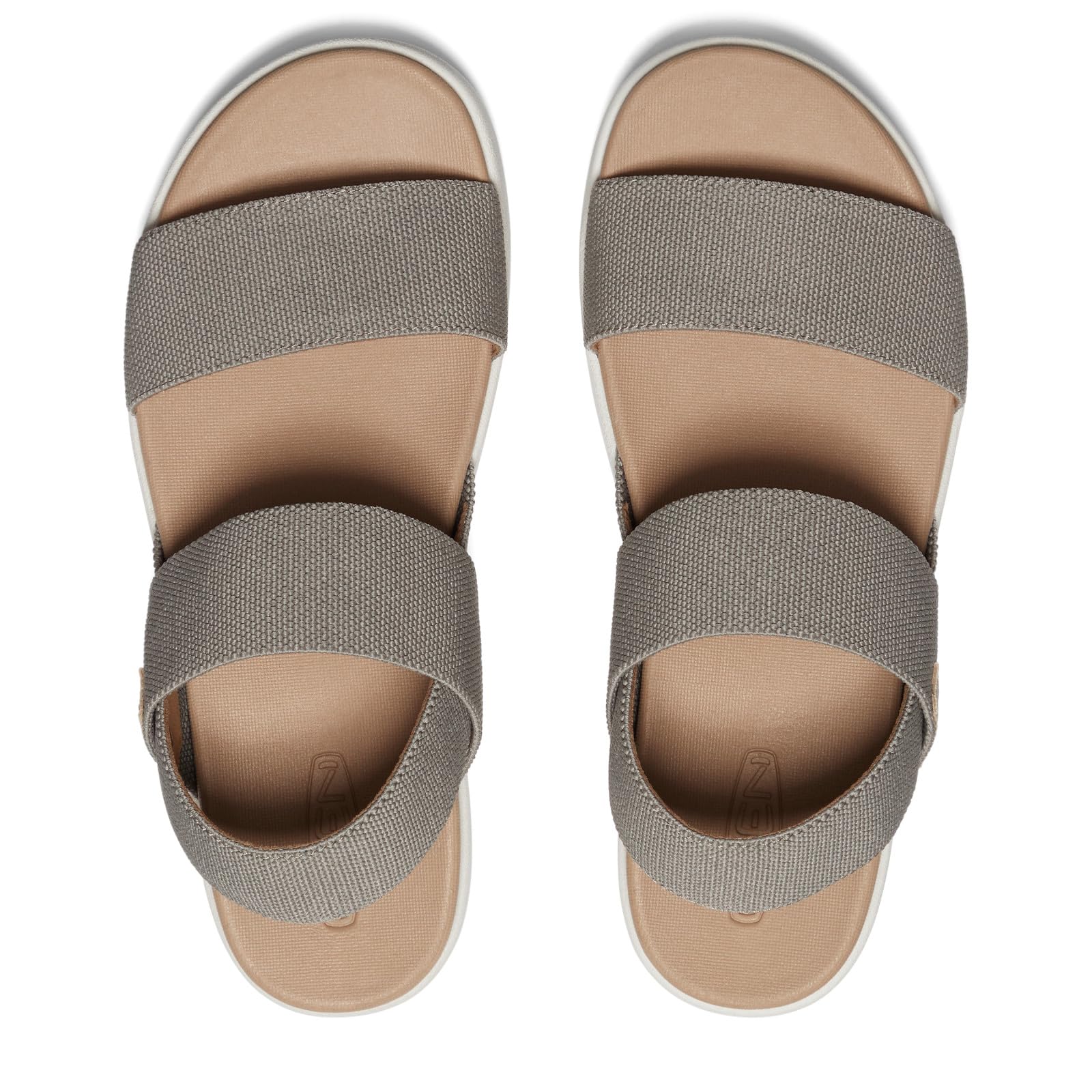 KEEN Women's Elle Backstrap Casual Platform Open Toe Wedge Sandals, Brindle/Birch, 8 KEEN