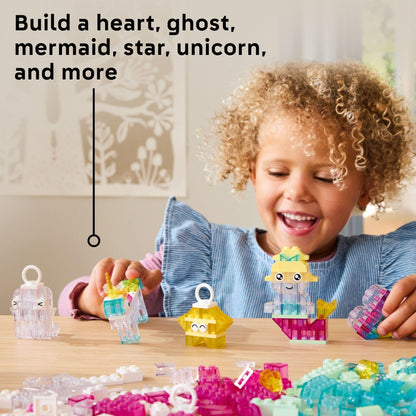 LEGO Classic Magical Transparent Box - Preschool Learning Toy for Boys and Girls, Ages 5+ - Birthday Gift for Kids - Beginner Construction Set - Colorful Building Bricks Toy - 11040 - Available at All In One Marketplace Canada