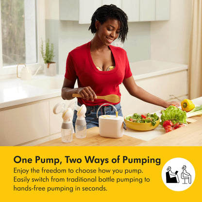Medela Hands-free Collection Cups, Compatible with Freestyle Flex, Pump in Style with MaxFlow, and Swing Maxi Electric Breast Pumps, 1 set of 2 cups Medela
