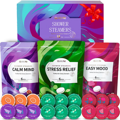 Shower Steamers Aromatherapy Pods- 18 Pack Shower Bombs Organic Essential Oils, Womens Stocking Stuffers, Christmas Self Care Gifts for Women Mom Her Grandma Wife, White Elephant Gifts 🍁 All In One Marketplace Canada