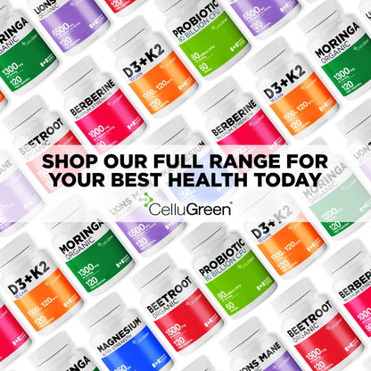 CelluGreen 725mg L-Glutathione MOST POWERFUL AVAILABLE Antioxidant Support for Cellular Health, Liver Detox, Skin & Immune Health, Vegan, Made in Canada. 60 Capsules - Available at All In One Marketplace Canada