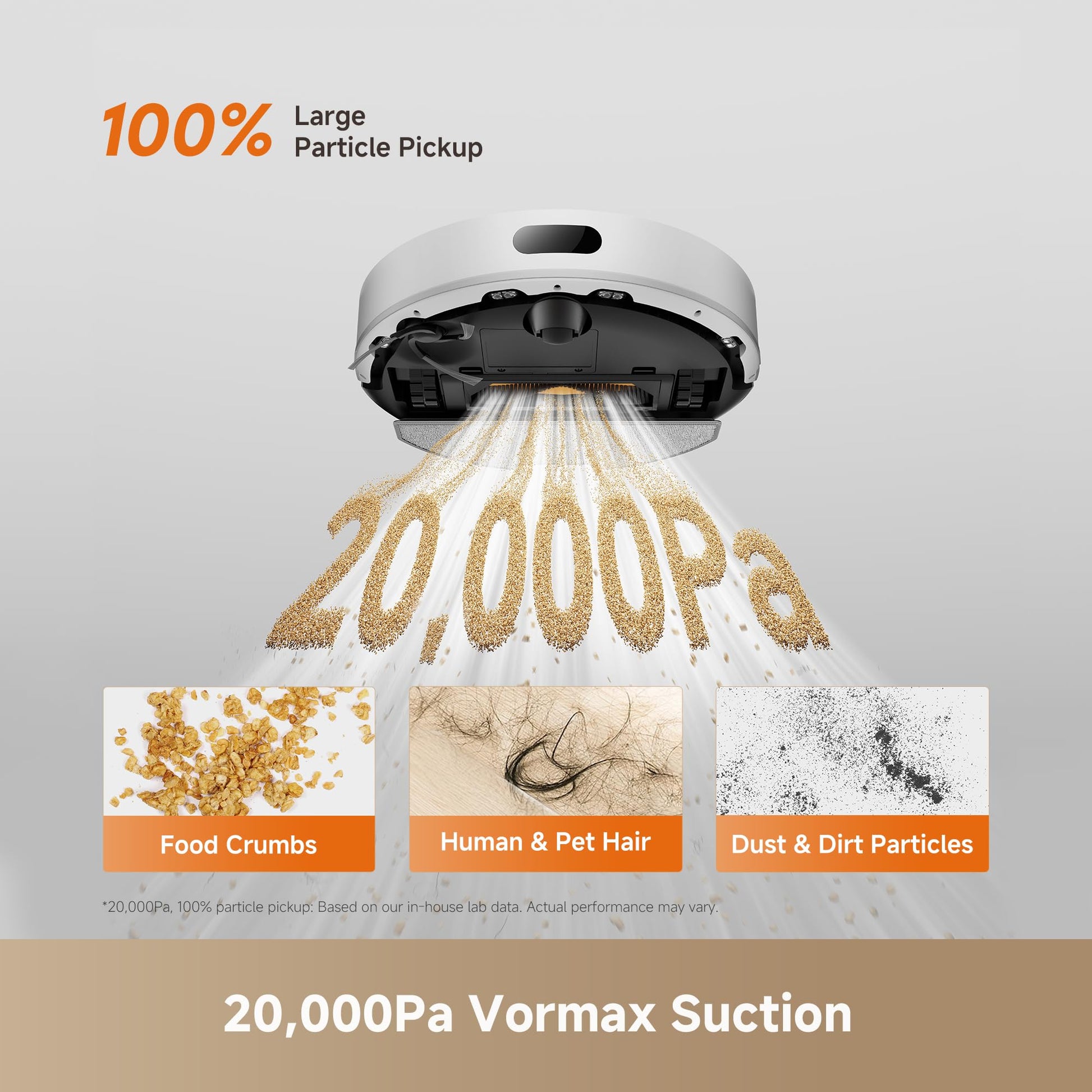 DREAME D20 Air Plus Robot Vacuums and mop, 20,000Pa Suction, Self-Emptying dreame