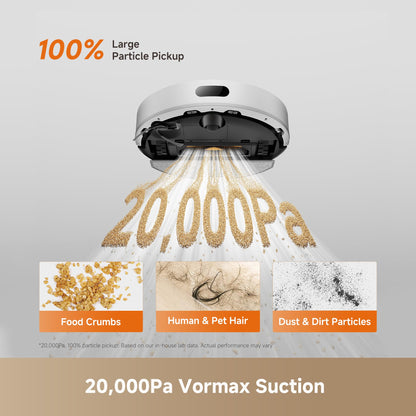 DREAME D20 Air Plus Robot Vacuums and mop, 20,000Pa Suction, Self-Emptying dreame
