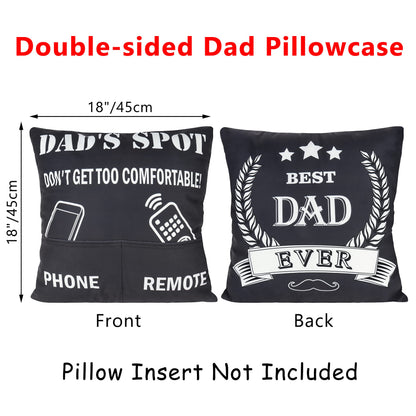 Moyel Funny Dad Gifts Decorative Throw Pillow Cover 18 x 18 🍁 All In One Marketplace Canada