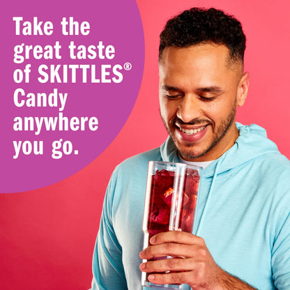 SINGLES TO GO! Skittles 30 Count Singles To Go Wild Berry Variety Pack, Powdered Drink Mix, Zero Sugar, Low Calorie, Includes 4 Flavors, Total Servings