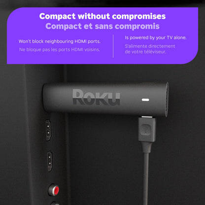 Roku Streaming Stick 4K 2022 (Official Manufacturer Product) | Streaming Device 4K/HDR/Dolby Vision with Voice Remote with TV Controls and Long-Range Wi-Fi 🍁 All In One Marketplace Canada