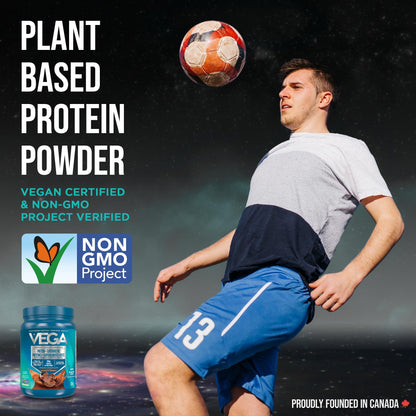Vega Protein + Supergreens Vegan Plant Based Protein Powder – 20g Organic Pea Protein, Dairy-free, Healthy Breakfast Shake – Chocolate, 16 Servings, 521 grams (Pack of 1)