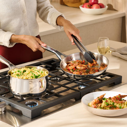Lagostina Classico 10-Piece Stainless Steel Cookware Set, Silver