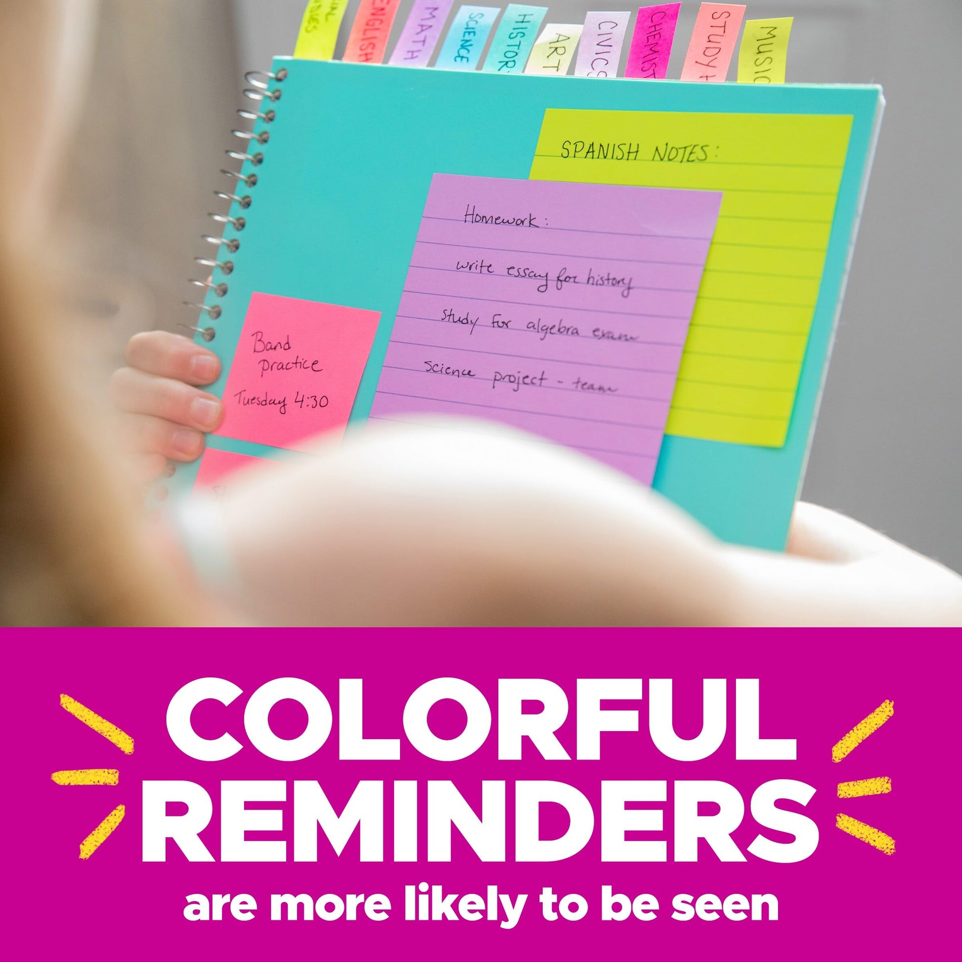 Post-it Pop-up Notes, 3 x 3 in, Poptimistic Collection, 6 Pads Post-It